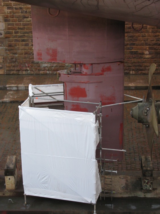 Repair of lost rudder flap
